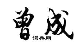 胡问遂曾成行书个性签名怎么写
