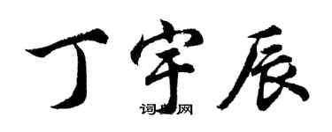 胡问遂丁宇辰行书个性签名怎么写