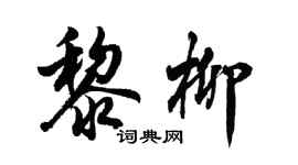 胡问遂黎柳行书个性签名怎么写