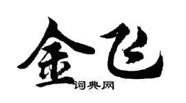 胡问遂金飞行书个性签名怎么写