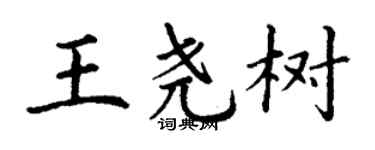 丁谦王尧树楷书个性签名怎么写