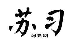 翁闿运苏习楷书个性签名怎么写