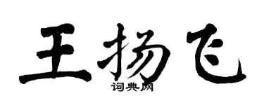 翁闿运王扬飞楷书个性签名怎么写