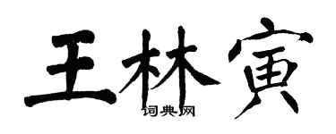 翁闿运王林寅楷书个性签名怎么写