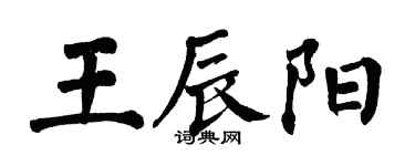 翁闿运王辰阳楷书个性签名怎么写
