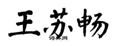 翁闿运王苏畅楷书个性签名怎么写