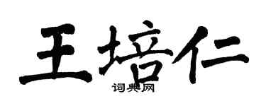 翁闿运王培仁楷书个性签名怎么写