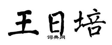 翁闿运王日培楷书个性签名怎么写