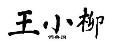 翁闿运王小柳楷书个性签名怎么写