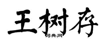 翁闿运王树存楷书个性签名怎么写