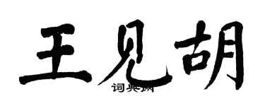 翁闿运王见胡楷书个性签名怎么写