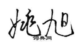 骆恒光姚旭草书个性签名怎么写