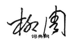 骆恒光柳周草书个性签名怎么写
