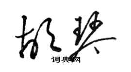 骆恒光胡琴草书个性签名怎么写