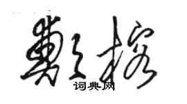 骆恒光郑榕草书个性签名怎么写