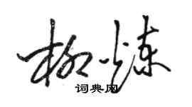 骆恒光柳炼草书个性签名怎么写