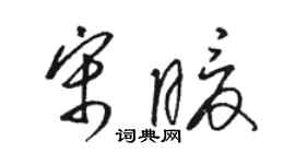 骆恒光宋暖草书个性签名怎么写