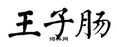 翁闿运王子肠楷书个性签名怎么写