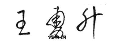 骆恒光王勇升草书个性签名怎么写