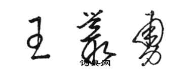 骆恒光王丛勇草书个性签名怎么写