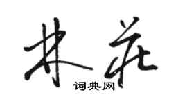 骆恒光林庄草书个性签名怎么写