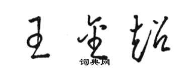 骆恒光王金超草书个性签名怎么写
