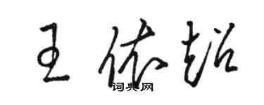 骆恒光王依超草书个性签名怎么写