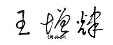 骆恒光王增辉草书个性签名怎么写