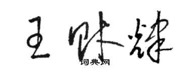 骆恒光王财辉草书个性签名怎么写