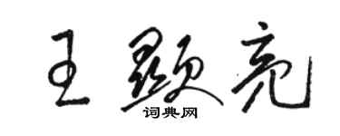骆恒光王显亮草书个性签名怎么写
