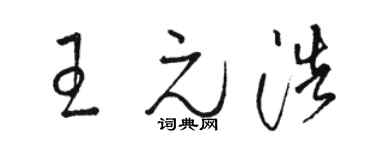 骆恒光王元浩草书个性签名怎么写