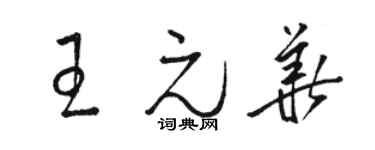 骆恒光王元华草书个性签名怎么写