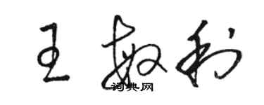 骆恒光王敏利草书个性签名怎么写