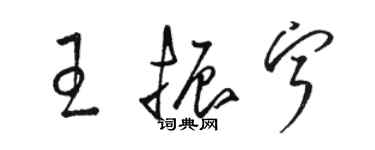 骆恒光王振宁草书个性签名怎么写