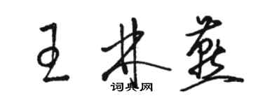 骆恒光王林燕草书个性签名怎么写