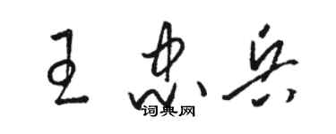 骆恒光王忠兵草书个性签名怎么写