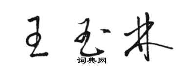 骆恒光王玉林草书个性签名怎么写