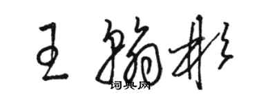 骆恒光王翰彬草书个性签名怎么写