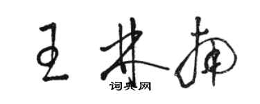 骆恒光王林南草书个性签名怎么写