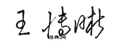 骆恒光王博晰草书个性签名怎么写
