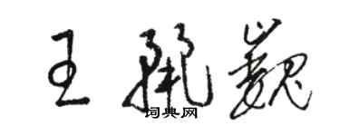 骆恒光王丽巍草书个性签名怎么写