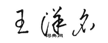 骆恒光王洋名草书个性签名怎么写