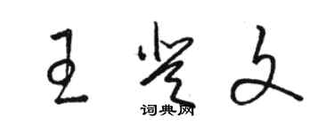 骆恒光王登文草书个性签名怎么写