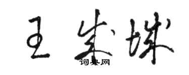 骆恒光王成城草书个性签名怎么写