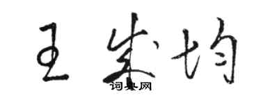 骆恒光王成均草书个性签名怎么写