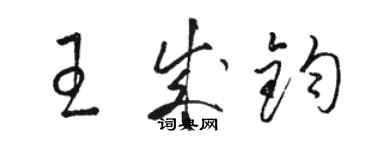 骆恒光王成钧草书个性签名怎么写
