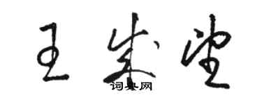 骆恒光王成望草书个性签名怎么写