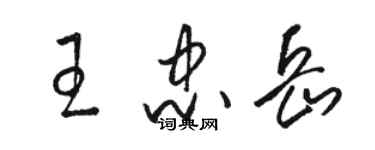 骆恒光王忠岳草书个性签名怎么写