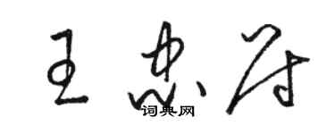 骆恒光王忠尉草书个性签名怎么写