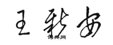 骆恒光王新安草书个性签名怎么写